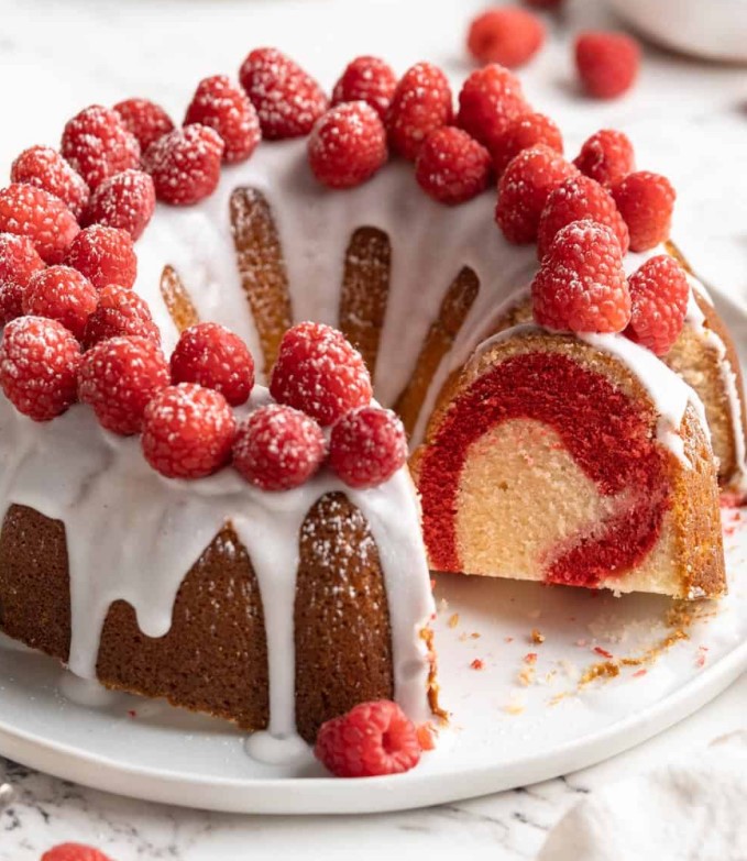 Erin Raspberry & Coconut Bundt Cake